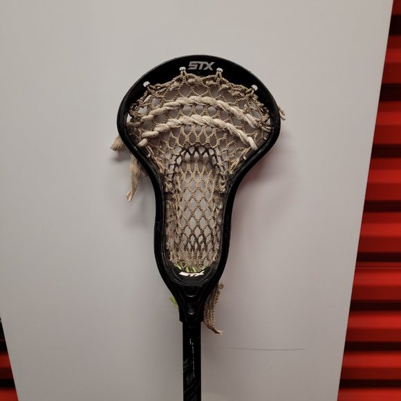 STX Mens Stallion 7000 Lacrosse Stick 30" Shaft Black White Yellow 41" - Picture 2 of 12